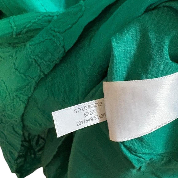 J.Crew‎ Eyelet Puff Sleeve Mini Dress Dublin Green Size 18 NWT (CI022) - Picture 9 of 9